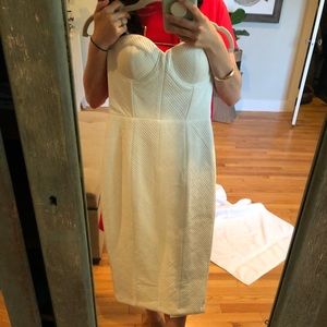 White Misha dress, size small.